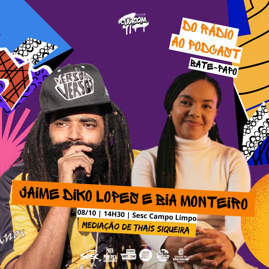 Festival CultCom | Bate – Papo do Rádio ao Podcast com Diko Lopes e Bia Monteiro